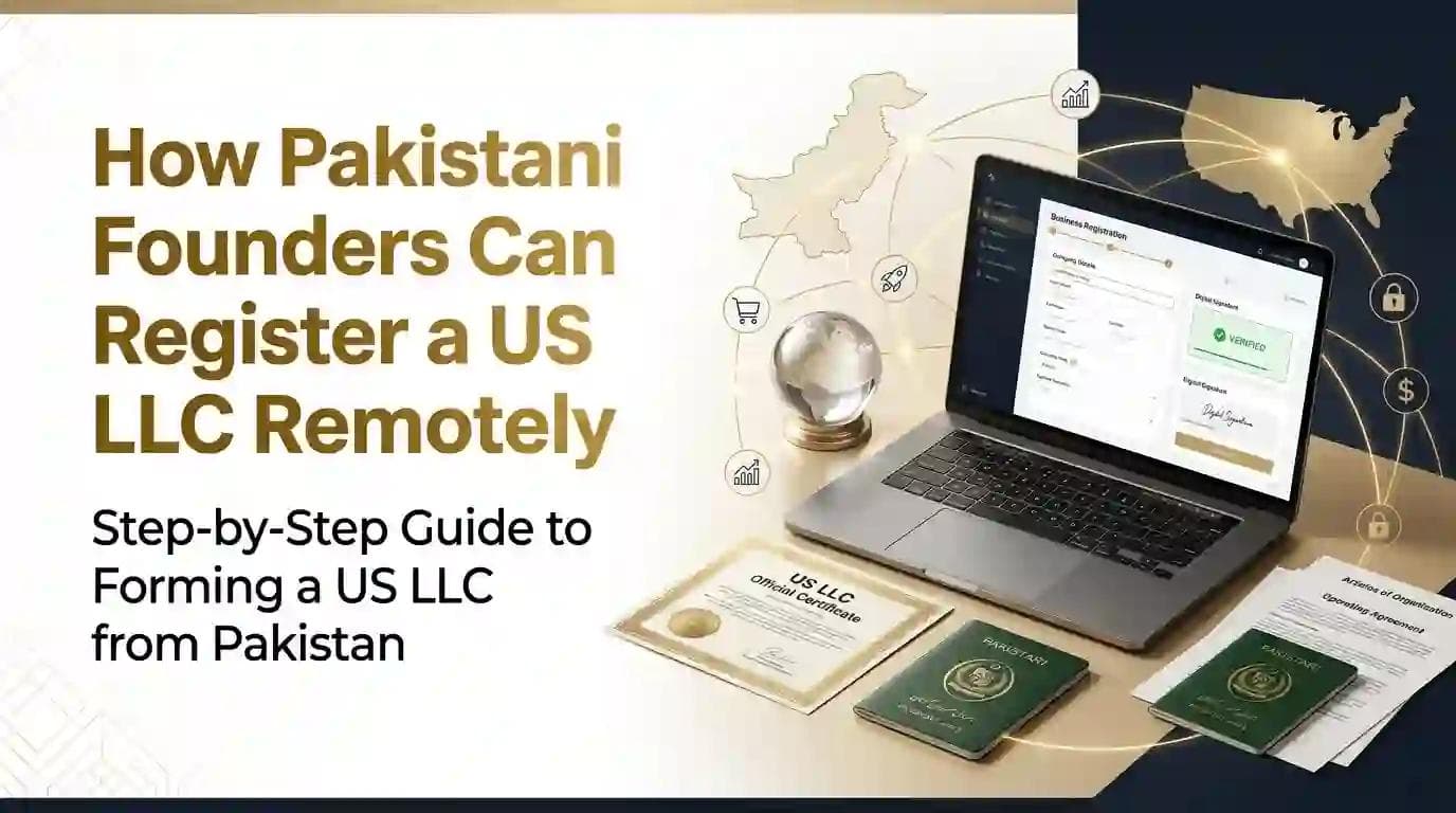 How Pakistani Founders Can Register a US LLC Remotely