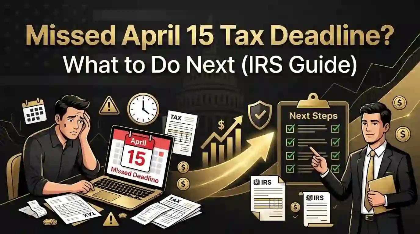 Missed April 15 Tax Deadline What to Do Next (IRS Guide)