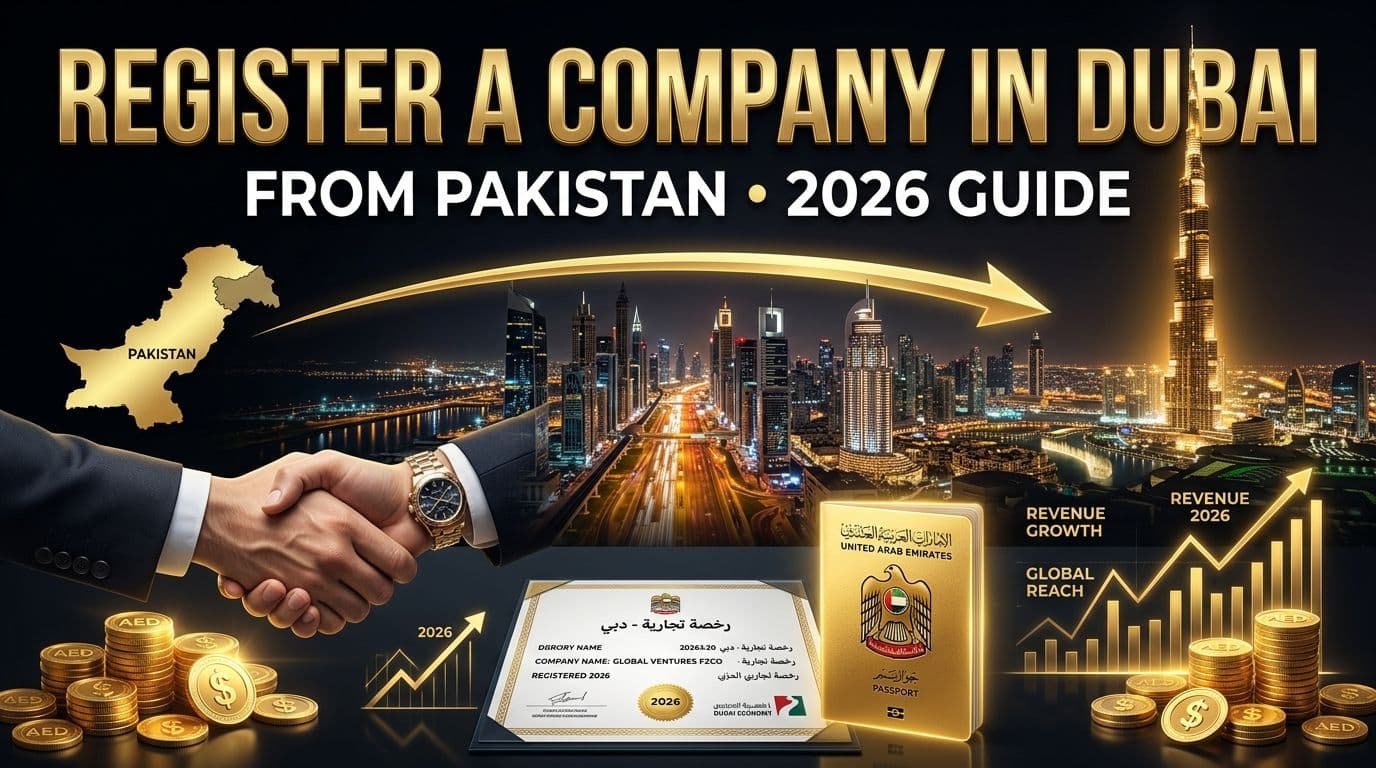 How to Register a Company in Dubai From Pakistan (2026 Step-by Step)