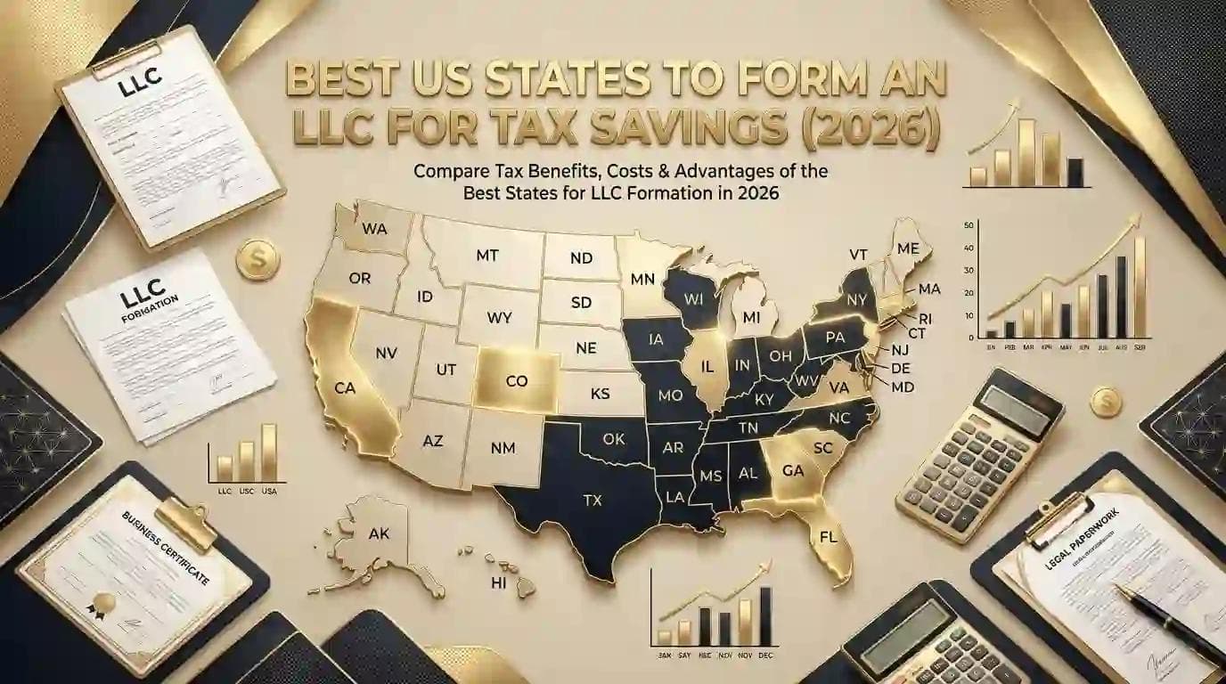 Best US States to Form an LLC for Tax Savings (2026)