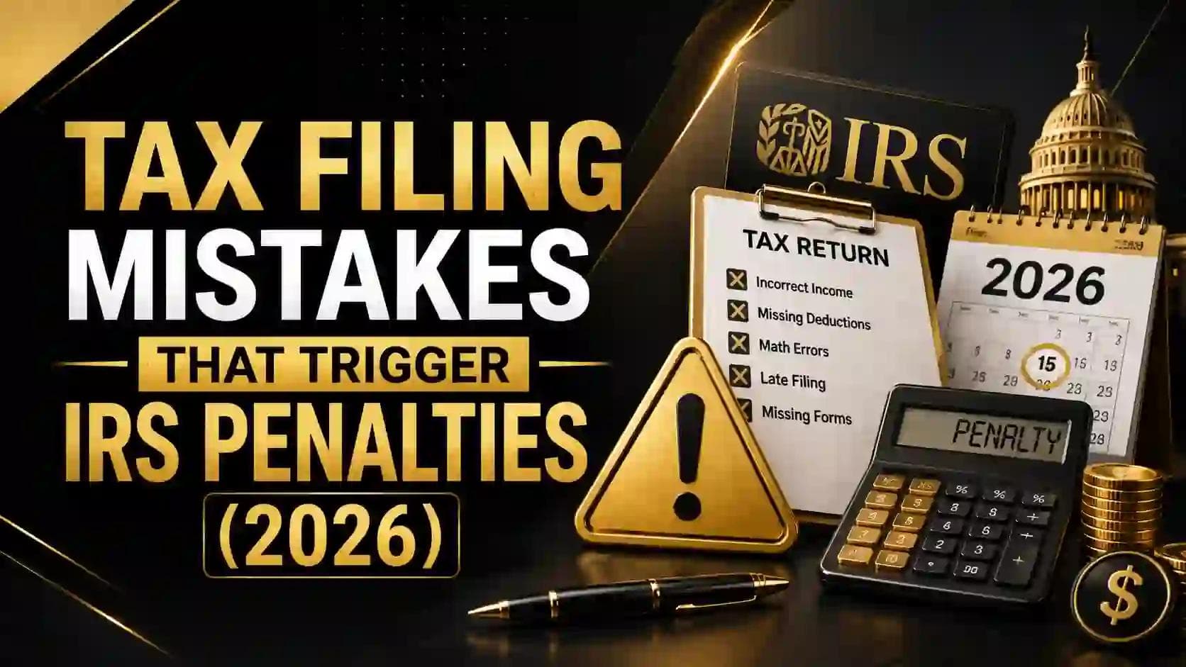 Tax Filing Mistakes That Trigger IRS Penalties (2026)